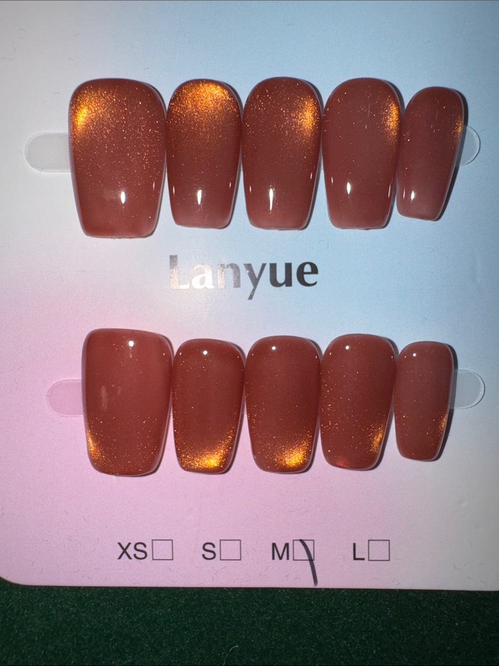 Copper Press-On Nails